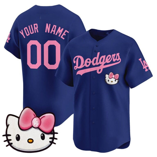 Custom Los Angeles Dodgers ACTIVE PLAYER Royal CONTON 2025 Hello Kitty Vapor Premier Limited Stitched Jersey