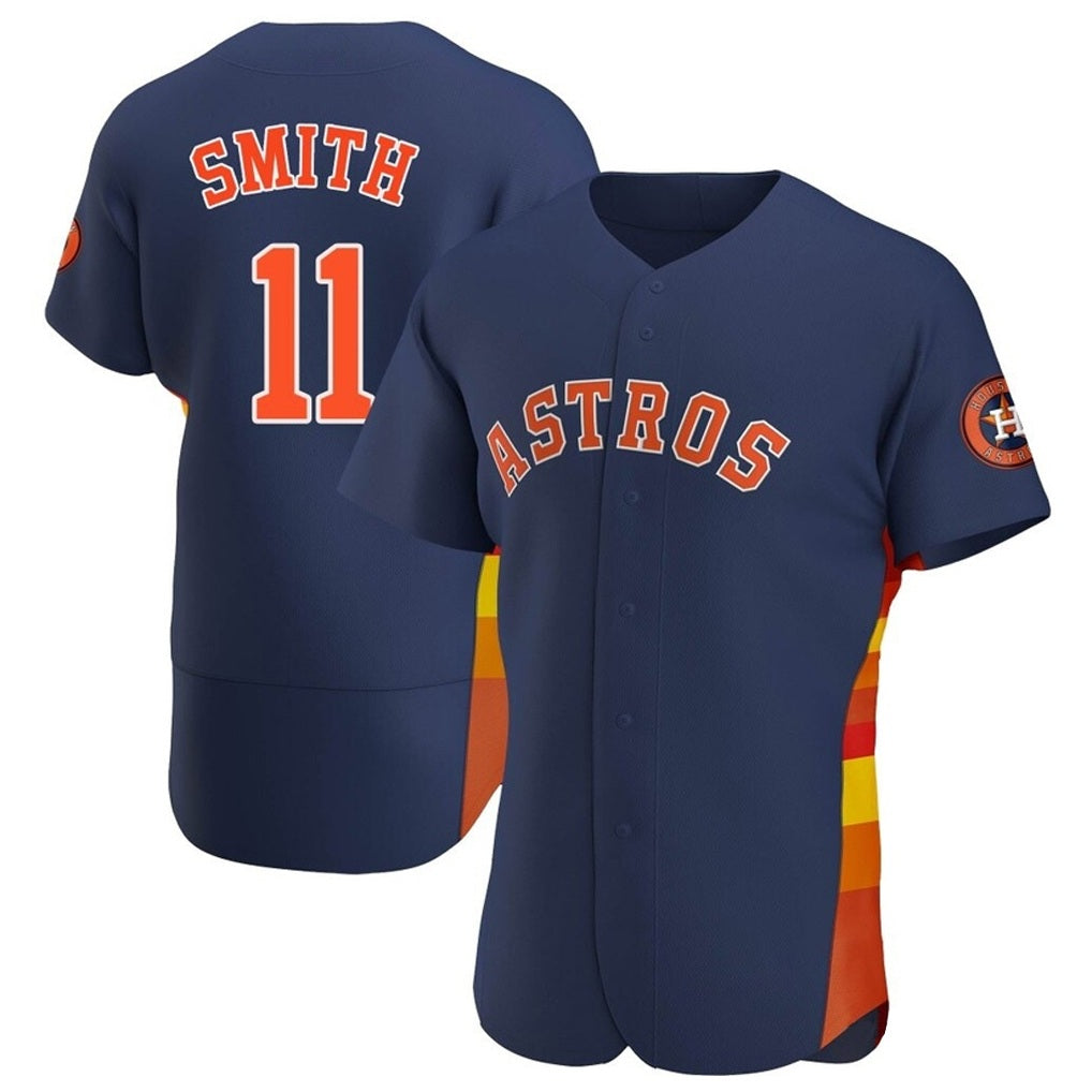 Houston Astros #11 Cam Smith Player Navy CONTON Home Limited Elite Stitched Jerseys