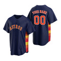 Custom Houston Astros Navy CONTON Stitched Cool Base Jersey