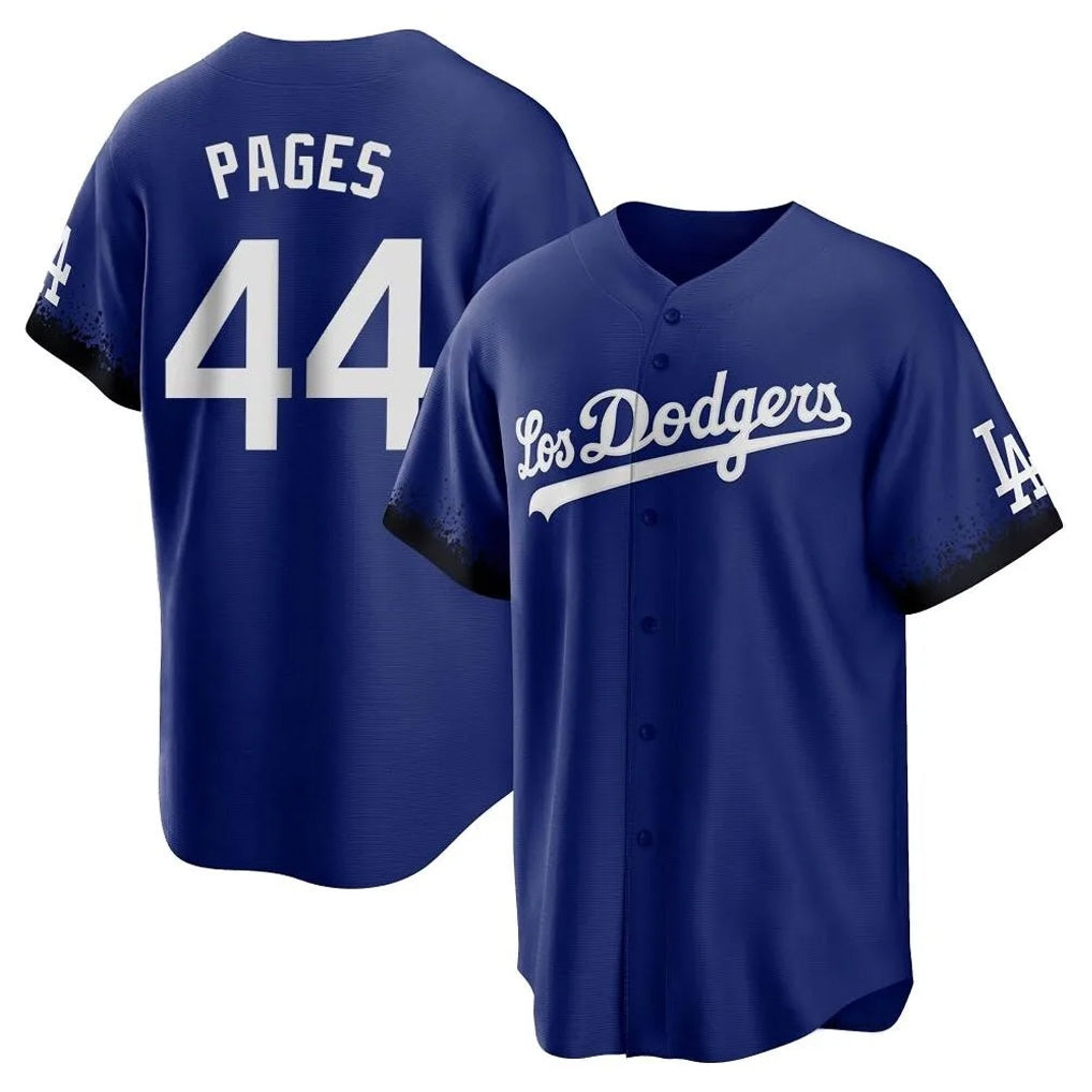 Los Angeles Dodgers #44 Andy Pages Player Royal CONTON City Connect Home Game Stitched Jerseys