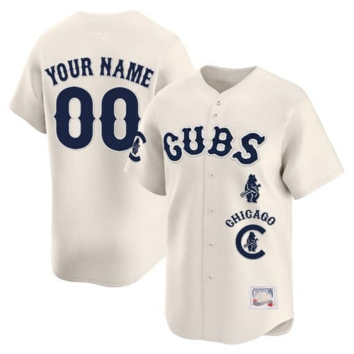 Custom Chicago Cubs Special Vapor Premier Limited Jersey ¨C Cream CONTON