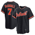 Detroit Tigers #7 Kevin McGonigle Player Navy CONTON Home Game Stitched Jerseys