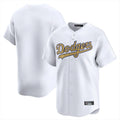 Los Angeles Dodgers Blank Player White Gold CONTON Collection Limited Home Stitched Jerseys