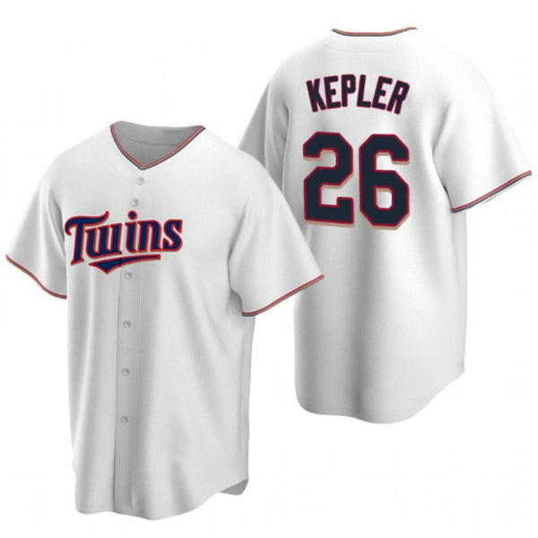 Minnesota Twins #26 Max Kepler White CONTON Cool Base Stitched Jersey