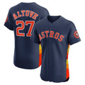 Houston Astros #27 Jose Altuve Navy CONTON Alternate 2 Elite Player Jersey