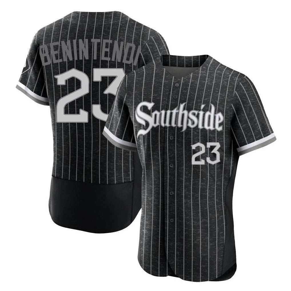 Chicago White Sox #23 Andrew Benintendi Player Black CONTON City Connect Limited Elite Home Stitched Jerseys