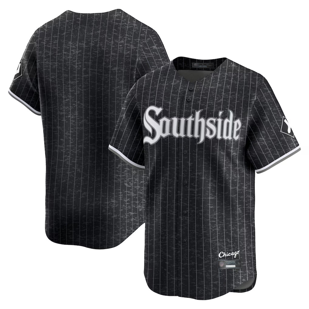 Chicago White Sox Blank Player Black CONTON City Connect Limited Home Stitched Jerseys