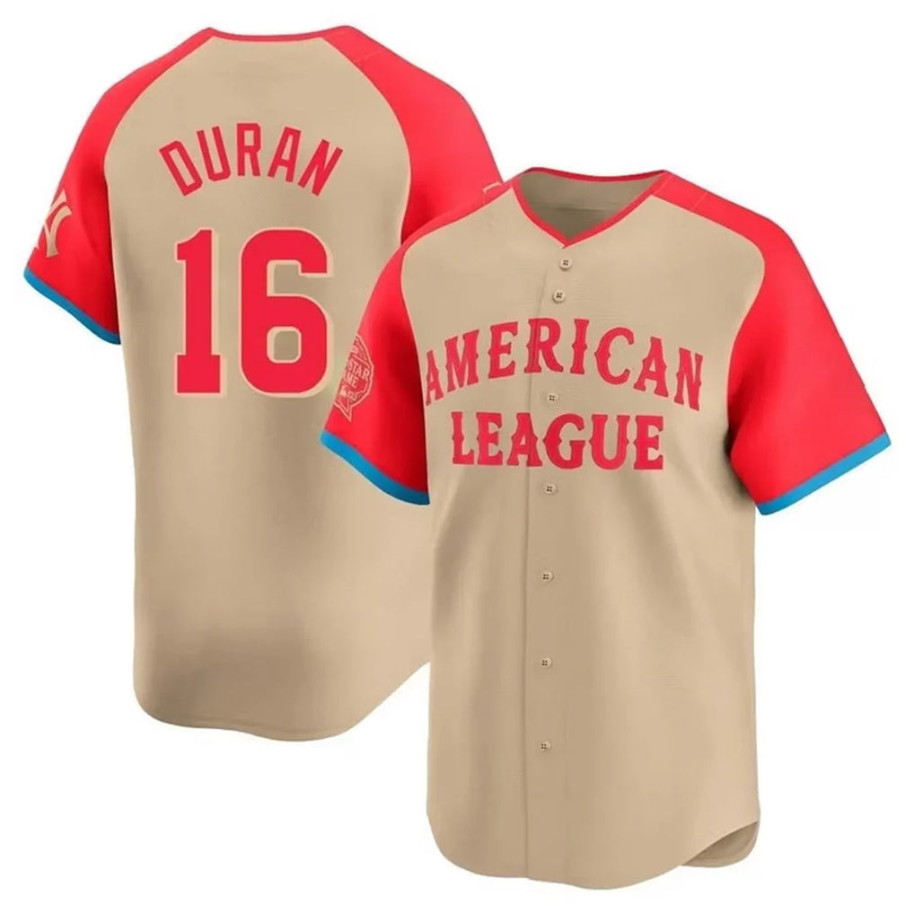 Boston Red Sox #16 Jarren Duran Player Cream CONTON All-Star Short-Sleeved Home Game Stitched Jerseys