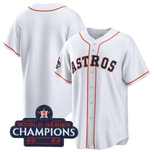 Houston Astros Blank White CONTON 2022 World Series Champions Home Stitched Jersey