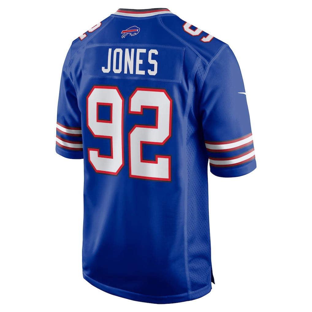 B.Bills #92 DaQuan Jones Royal CONTON Game Player Jersey