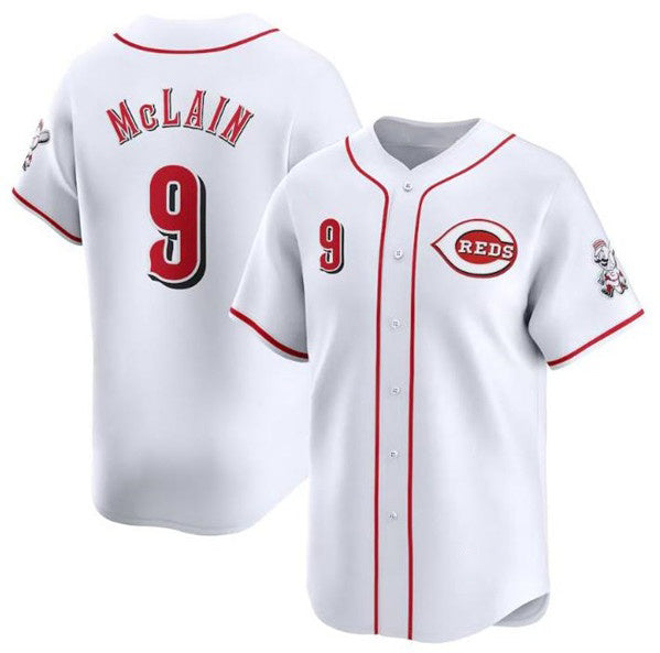 Cincinnati Reds #9 Matt McLain White CONTON Home Limited Stitched Jersey