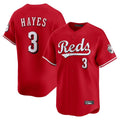 Cincinnati Reds #3 Ke'Bryan Hayes Player Red CONTON Home Limited Stitched Jerseys