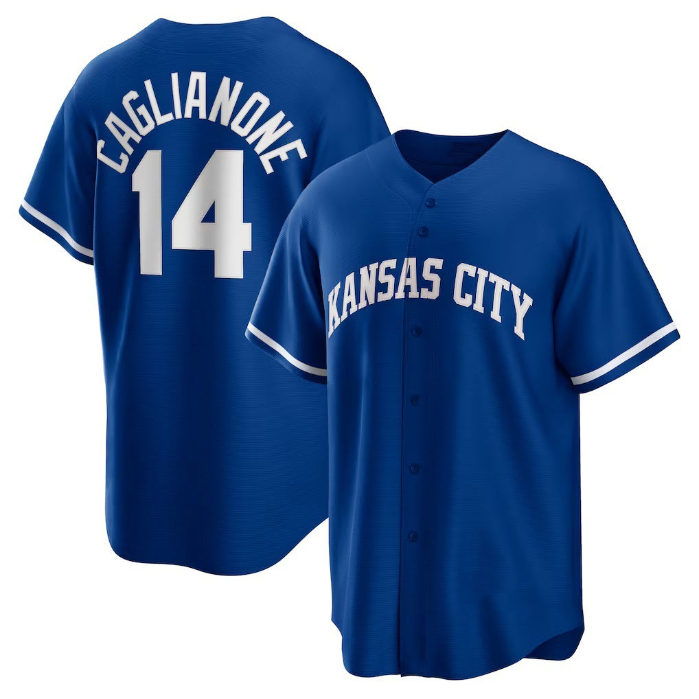 Kansas City Royals #14 Jac Caglianone Royal CONTON Alternate Replica Jersey