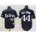 Houston Astros #44 Still Tippin Black CONTON Gothic 'Houston Born Barrio Raised' Limited Stitched Jersey