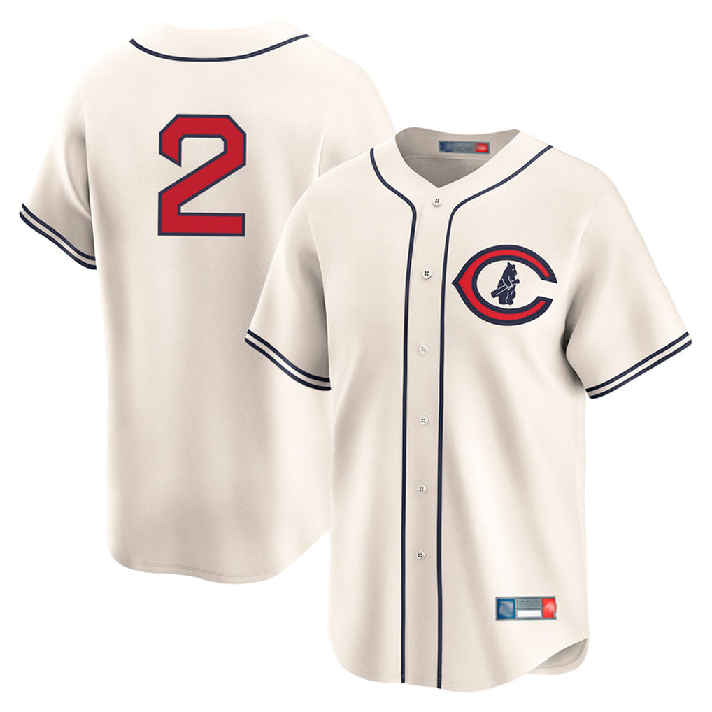 Chicago Cubs #2 Nico Hoerner Player Cream CONTON Field of Dreams Limited Home Game Stitched Jerseys