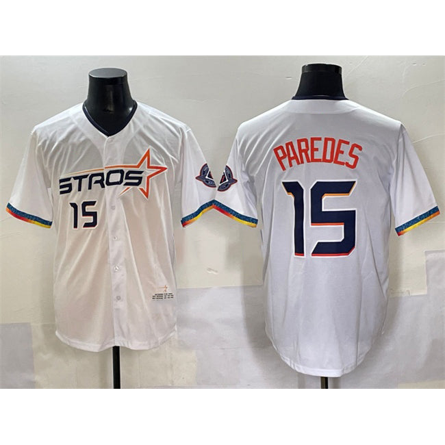 Houston Astros #15 Isaac Paredes White CONTON 2025 City Connect Limited Stitched Jersey