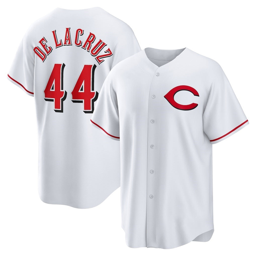 Cincinnati Reds #44 Elly De La Cruz White CONTON Alternate 2 Replica Jersey