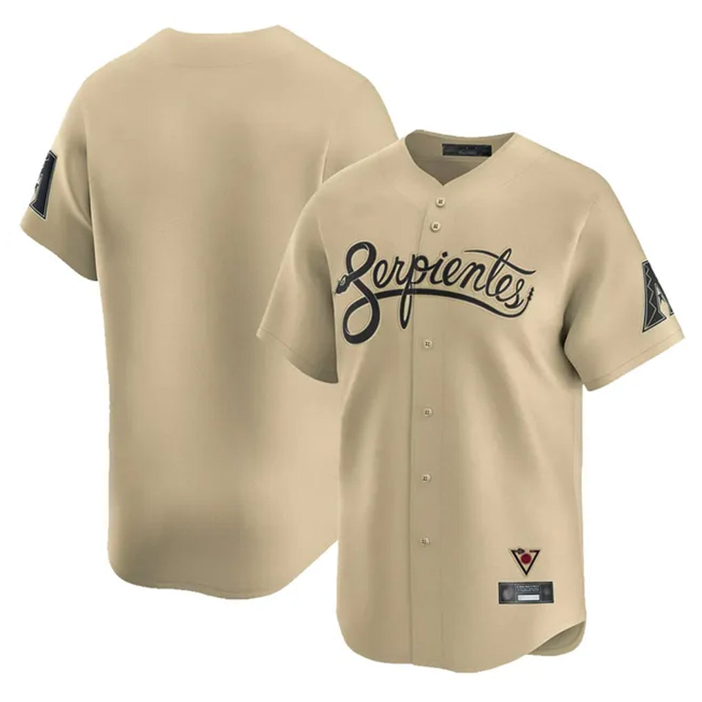 Arizona Diamondbacks Tan CONTON City Connect Limited Home Game Blank Player Stitched Jerseys