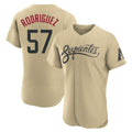 Arizona Diamondbacks #57 Eduardo Rodriguez Player Tan CONTON City Connect Limited Elite Home Game Stitched Jerseys
