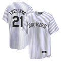 Colorado Rockies #21 Kyle Freeland Player White CONTON Game Home Stitched Jerseys