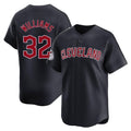 Cleveland Guardians #32 Gavin Williams Player Navy CONTON Limited Home Game Stitched Jerseys