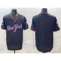 New York Mets Blank Black CONTON 2025 Spring Training Stitched Jersey