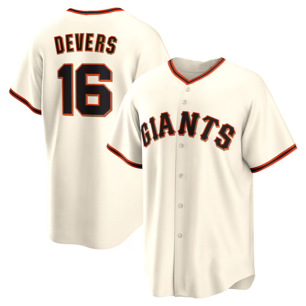 San Francisco Giants #16 Rafael Devers White CONTON Home Replica Player Jersey