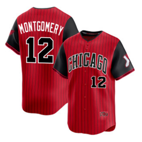 Chicago White Sox #12 Colson Montgomery Red Black CONTON 2025 City Connect Limited Stitched Jersey