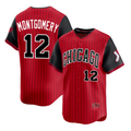 Chicago White Sox #12 Colson Montgomery Red Black CONTON 2025 City Connect Limited Stitched Jersey