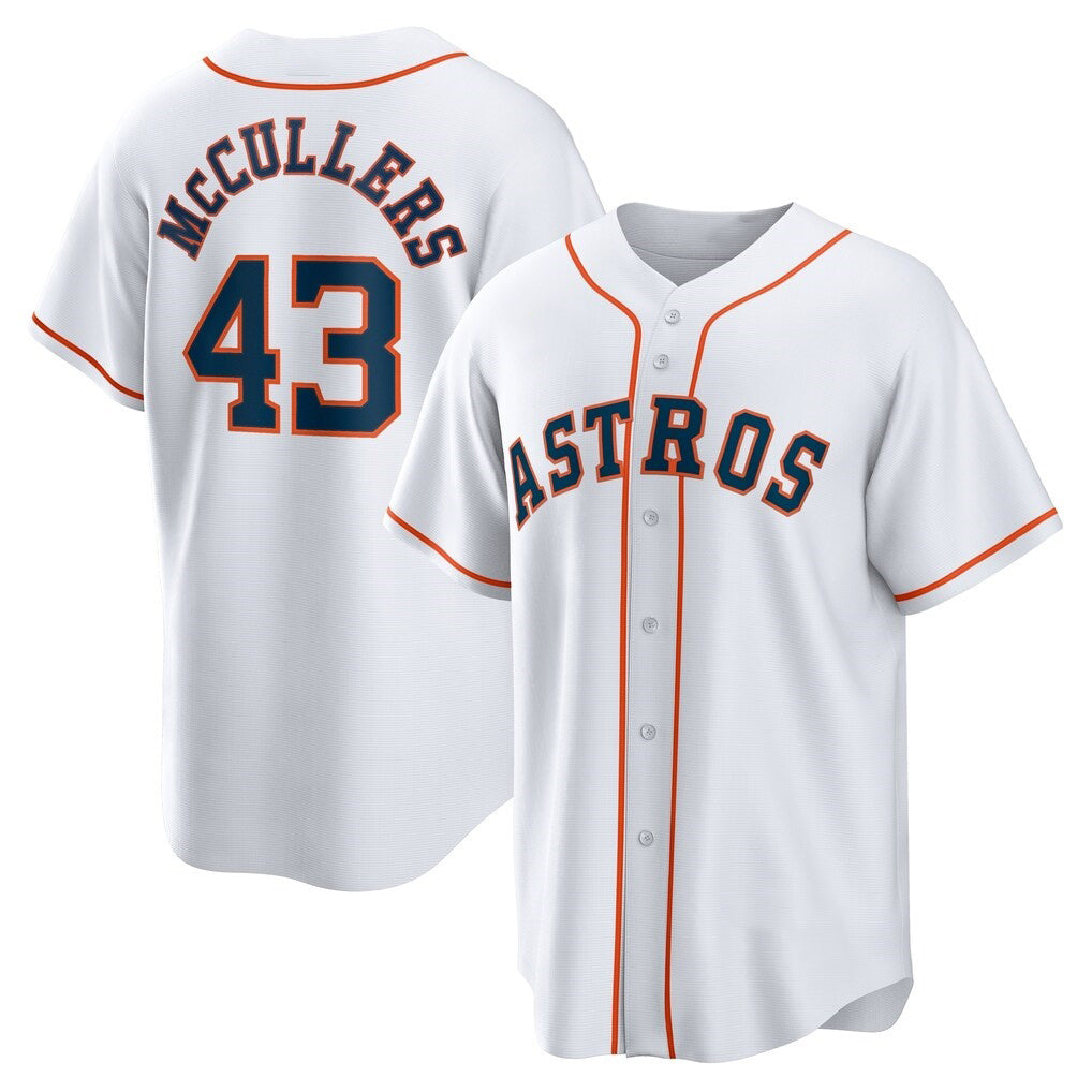 Houston Astros #43 Lance McCullers Jr. White CONTON Home Replica Jersey