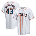 Houston Astros #43 Lance McCullers Jr. White CONTON Home Replica Jersey