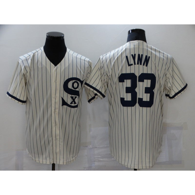 Chicago White Sox #33 Lance Lynn 2021 Cream CONTON Field of Dreams Name Cool Base Stitched Jersey