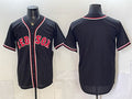 Boston Red Sox Blank 2026 Fashion Replica Black CONTON Out Stitched Jersey