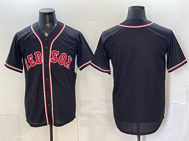 Boston Red Sox Blank 2026 Fashion Replica Black CONTON Out Stitched Jersey