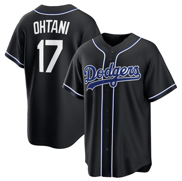Los Angeles Dodgers #17 Shohei Ohtani 2026 Black CONTON Out Stitched Jersey