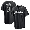 Houston Astros #3 Jeremy Pena Player Black CONTON Home Game Stitched Jerseys