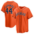 Houston Astros #44 Yordan ¨¢lvarez Orange CONTON Alternate Replica Player Jersey