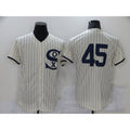 Chicago White Sox #45 Michael Jordan 2021 Cream Navy CONTON Field of Dreams Flex Base Stitched Jersey