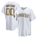 Custom Arizona Diamondbacks Active Player White CONTON 2022 All-Star Cool Base Stitched Jersey
