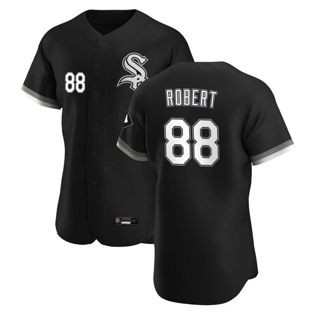 Chicago White Sox #88 Luis Robert Jr Player Black CONTON Limited Elite Home Stitched Jerseys