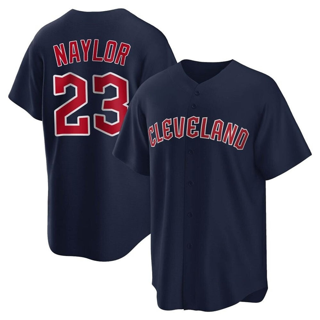 Cleveland Guardians #23 Bo Naylor Player Navy CONTON Game Home Stitched Jerseys