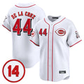 Cincinnati Reds #44 Elly De La Cruz Player White CONTON Vapor Premier Limited Home Stitched Jerseys