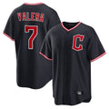 Cleveland Guardians #7 George Valera Player Navy CONTON Home Game Stitched Jerseys