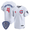 Chicago Cubs #4 Pete Crow-Armstrong Player White CONTON Pinstripe Vapor Premier Limited Home Stitched Jerseys