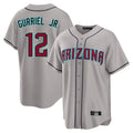 Arizona Diamondbacks #12 Lourdes Gurriel Jr Player Gray CONTON Road Home Game Stitched Jerseys