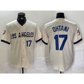 Los Angeles Dodgers #17 Shohei Ohtani Cream CONTON 2024 City Connect Limited Stitched Jersey 2