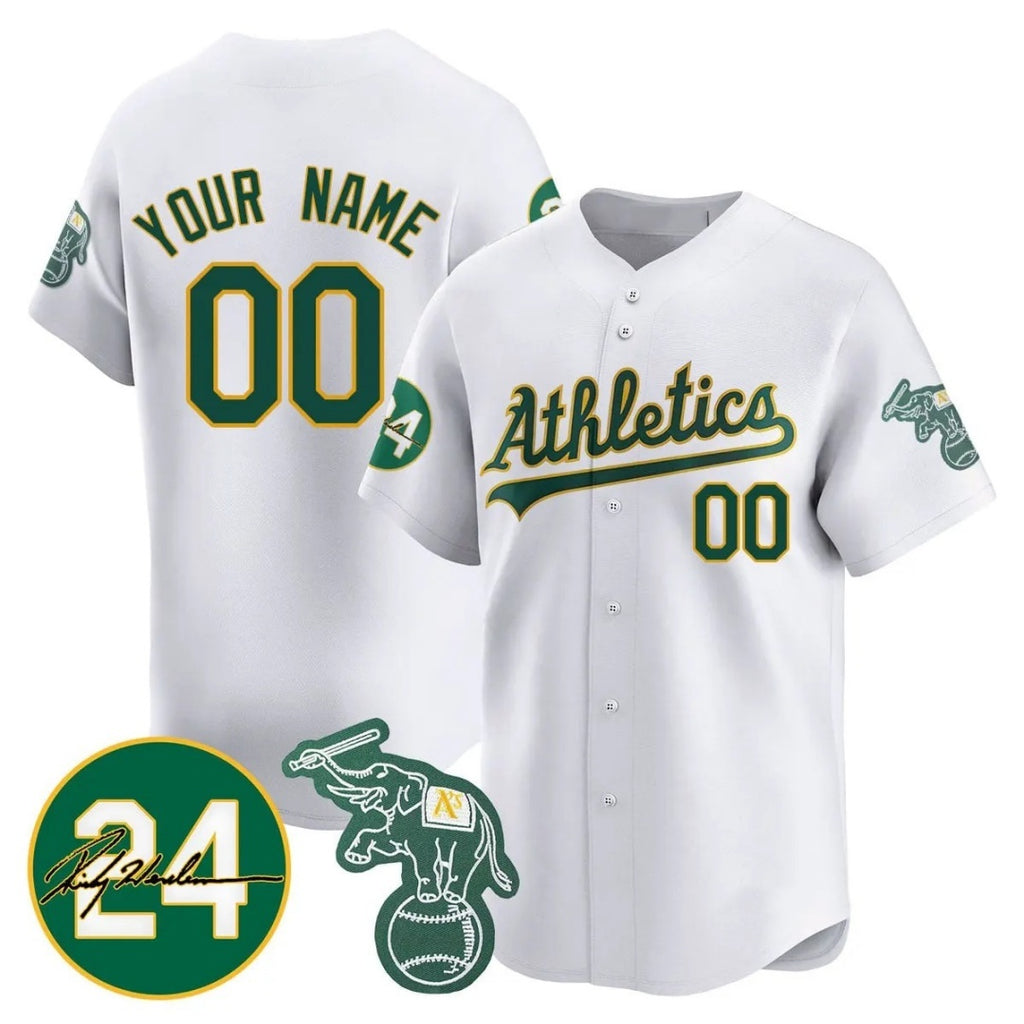 Custom Oakland Athletics White CONTON Jersey - Personalized