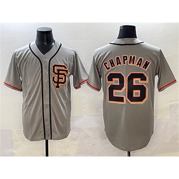 San Francisco Giants #26 Matt Chapman Gray CONTON Cool Base Stitched Jersey