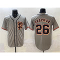 San Francisco Giants #26 Matt Chapman Gray CONTON Cool Base Stitched Jersey