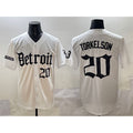 Detroit Tigers #20 Spencer Torkelson White CONTON 'Motor Gothic Edition' Vapor Premier Limited Stitched Jersey